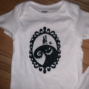 Custom Nightmare before Christmas baby onesie
